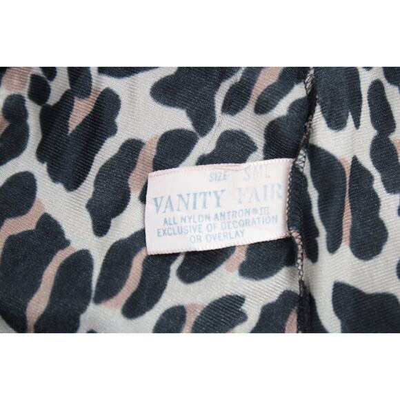 Vintage Vanity Fair Short Nightgown S Cheetah Animal Print Sexy Cave Woman USA - Picture 6 of 11